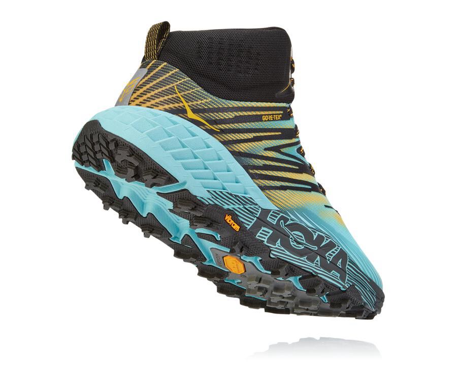 Hoka One One Trail Schoenen Dames - Speedgoat Mid Gore-Tex 2 - Blauw - BA4301795